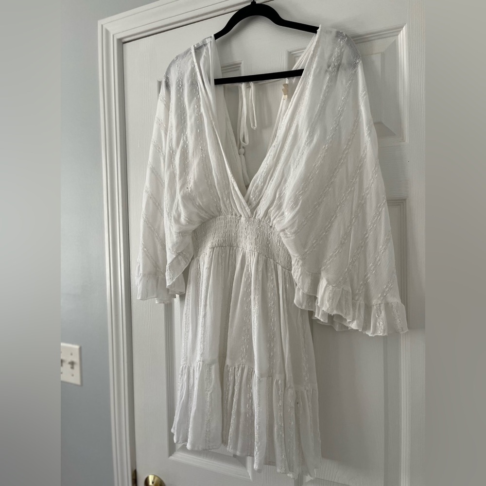 Vici Dolls White Summer Dress / Beach Coverup, Size MEDIUM